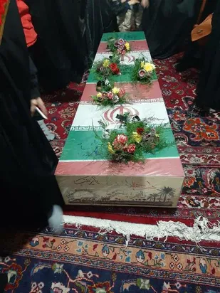 مراسم وداع باشهید گمنام در آرادان برگزار شد