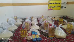 تهیه و توزیع ۲۰ بسته معیشتی بسیج دانش آموزی کوثر شاهرود بین نیازمندان