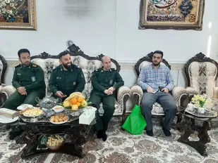 &nbsp;دیدار فرمانده سپاه پیشوا با برادر شهید محمود بختیاری