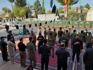 مراسم عزاداری وسوگواری حضرت سیدالشهدا درناحیه مقاومت بسیج شهرستان مانه وسملقان