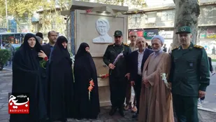 گلباران محل شهادت شهیدان انصاری و نورانی و افتتاح سقاخانه در رشت&nbsp;