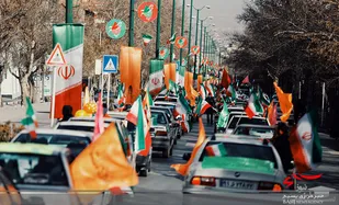 راهپیمایی ۲۲ بهمن به صورت خودرویی و موتوری