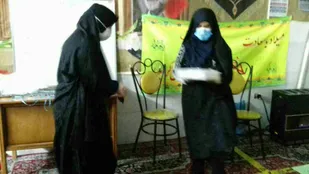 حضور فعال خواهران در اجرای طرح شهید سلیمانی