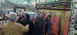 تشییع  باشکوه پیکر مطهر شهید گمنام در فیروزکوه