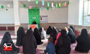جشن عیدسعید مبعث باحضور خواهران بسیجی درگتوند برگزار شد