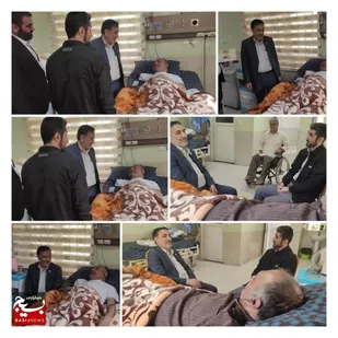 دیدار فرمانده مرکز بسیج شهید تندگویان و مسئول دفتر فرماندهی سپاه ولیعصر (عج) با جانبازان+عکس