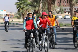 همایش دوچرخه سواری کاروان حماسه در طبس