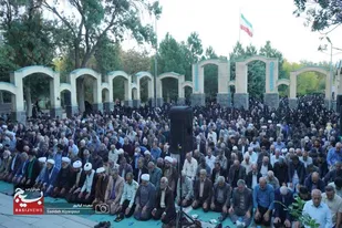 نماز طلب باران در همدان برگزار شد
