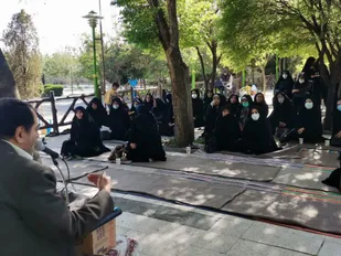 دورهمی فرماندهان امیدان و پوینده و رابطین فرهنگی پیشگامان در مراسم بزرگداشت مقام معلم در نجف آباد
