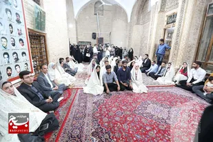 جشن ازدواج ۳۰ زوج دانشجو در دانشگاه صنعتی شاهرود+تصاویر