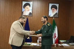قدردانی فرمانده سپاه حضرت روح الله (ره) از علیرضا قره داغی