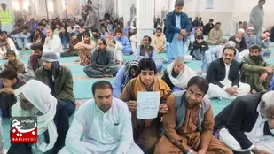 برگزاری نشست نهضت روشنگری و جهاد تبیین با سخنرانی  امام جمعه مسجد جامع میرجاوه