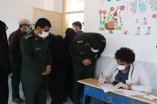 بازدید از فعالیت اردو جهادی تیم جامعه پزشکی در شهر چوبیندر