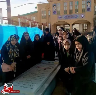 تجدید میثاق بسیجیان پایگاه مقاومت بسیج فدک با آرمان&zwnj;های شهدا