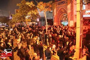 تصاویری از عزاداری شب تاسوعای حسینی در مشهد