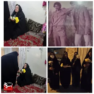 تجلیل از همسر جانباز بهروز احمدی