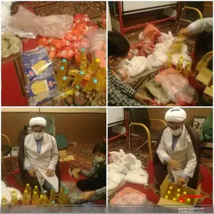 توزیع70 بسته مواد غذایی در بین نیازمندان حاشیه بجنورد