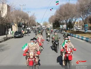 رژه موتوری و خودرویی بمناسبت 42 سالگرد پیروزی انقلاب در تیران و کرون