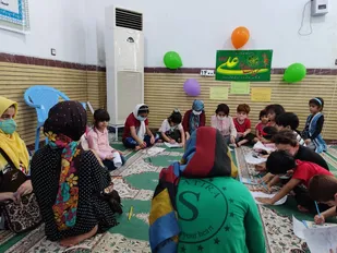 برگزاری مسابقه نقاشی درقصرشیرین
