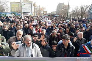 راهپیمایی مردم کبودراهنگ در محکومیت اقدام تروریستی آمریکا