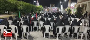 طنین نوای لبیک یا حسین در لالی