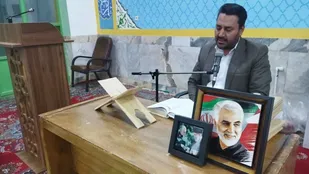 برگزاری محفل انس با قرآن کریم به مناسبت هفته بسیج در شهرستان راور