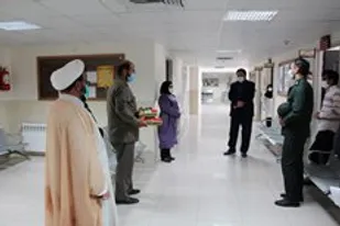 دیدار فرمانده ناحیه مقاومت بسیج با کادر پزشکی شهرستان نایین