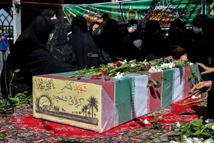 تشییع پیکر شهید گمنام در شهر کوهسار