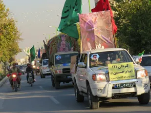 کاروان خورویی گردان 121 امام حسین(علیه السلام)در نجف آباد
