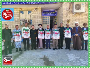 دیدار مسئولین با فرمانده ناحیه هندیجان
