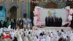 برگزاری جشن تکلیف فرشته ها در امام زاده طاهر(ع)+تصاویر