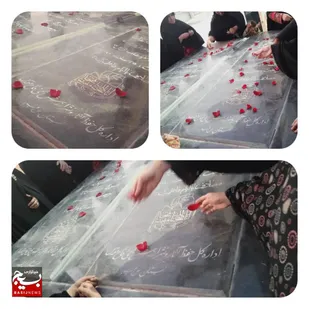 غبارروبی مزار شهید گمنام در میرجاوه