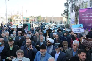 خروش انقلابی مردم گرمسار در سالروز گرامیداشت ۹ دی