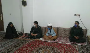 دیدار مسئولین سپاه شهرستان کوهبنان با خانواده های معظم شهدا