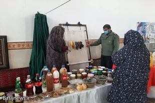 برگزاری نمایشگاه صنایع دستی پایگاه یاس نبی فامنین