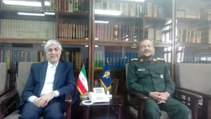 دیدار نوروزی وزیر ورزش و جوانان با رئیس سازمان بسیج مستضعفین