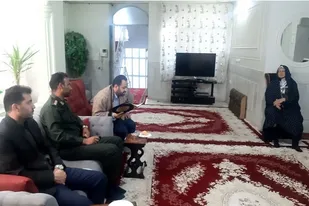 دیدار با خانواده شهید ثانی حیدری در زاهدان