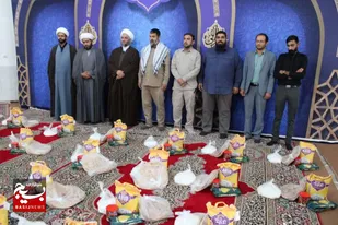 توزیع ۱۰۰ بسته کمک مومنانه و مواسات با محوریت همدلی در شهرستان بم