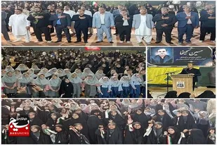 تجدید میثاق  فرهنگیان زاهدانی با آرمان&zwnj;های انقلاب اسلامی در گلزار شهدای زاهدان