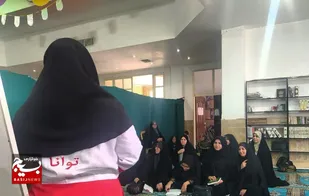 دوره مقدماتی هلال احمر در&nbsp;پایگاه نجمه خاتون منطقه پردیسان قم