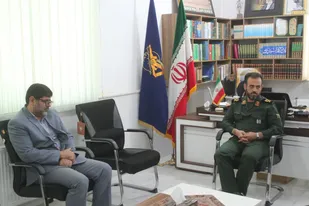 دیدار مدیرکل دیوان محاسبات استان با فرمانده سپاه استان سمنان