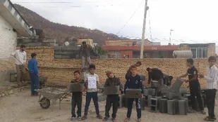 تعمیر خانه محروم در روستای چاهگاه لردگان
