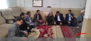 تقدیر فرمانده ناحیه جعفر&zwnj;آباد از خانواده شهید عسگری