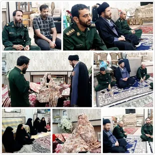 دیدار جانشین سپاه پیشوا با خانواده شهیدوالامقام محمد انصاری