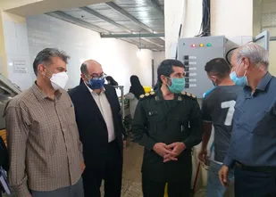 بازدید فرمانده سپاه ناحیه ایلام از مجموعه های شهرک صنعتی ایلام