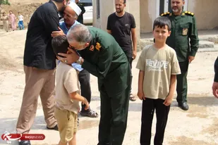 دیدار صمیمی سردار حسینی با خانواده&zwnj; شهید اهل سنت کمال عطازاده از شهدای جنگ رمضان