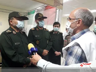 گروه های بسیجی همواره در کنار کادر درمان