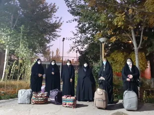 اعزام طلاب خواهر بسیجی شهرستان ابهر به اردوهای جهادی
