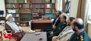 دیدار و نشست صمیمی فرمانده سپاه کربلا با امام جمعه شهرستان بابل