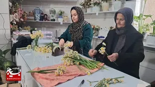نذر ۴۰۰۰ شاخه گل نرگس توسط بانوی خوش&zwnj;ذوق رزنی برای ظهور امام زمان (عج)